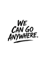 We Can Go Anywhere Embroidered Snapback