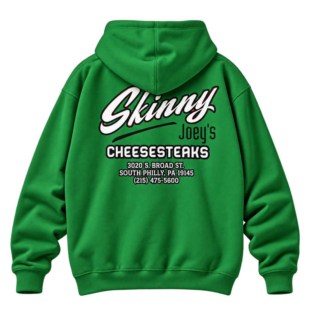Super Bowl Champs X Skinny Joey Cheesesteaks Logo Pullover Hoodie