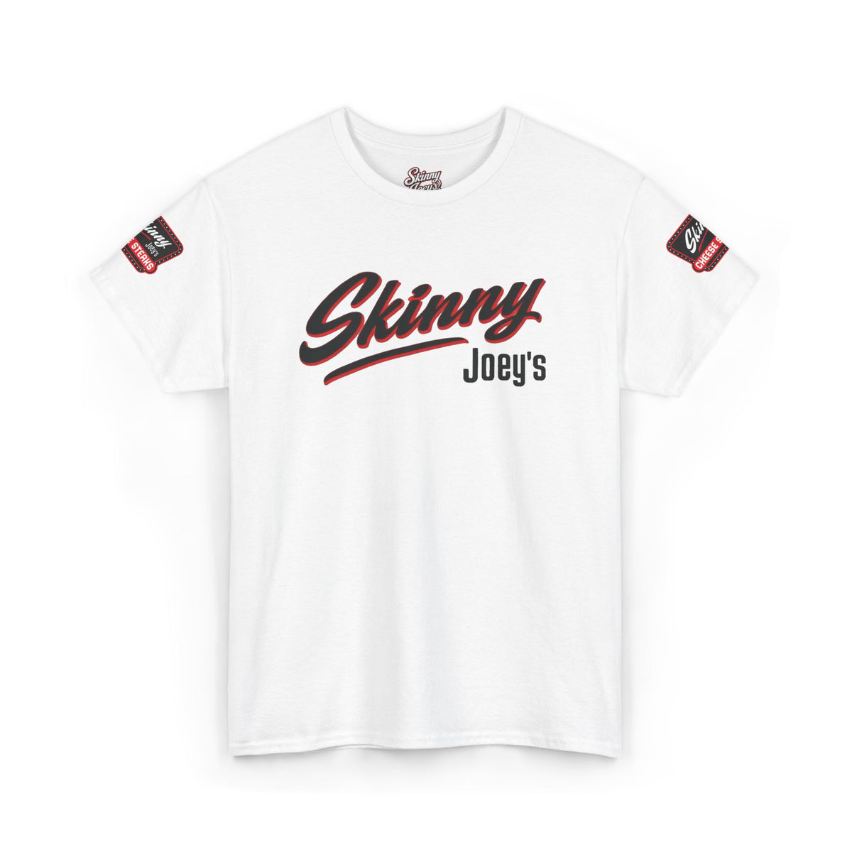 We Perfected It 3XL-5XL graphic tee in white, The Skinny with Joey Merlino podcast merch