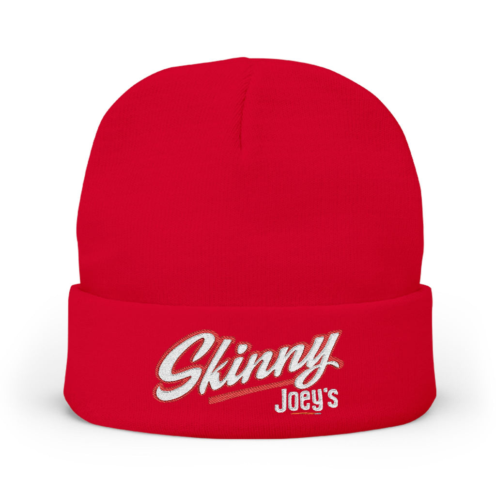 Embroidered 'Skinny' Knit Beanie Winter