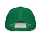 Skinny Trucker Cap - Retro Patch 5-Panel Mesh Hat