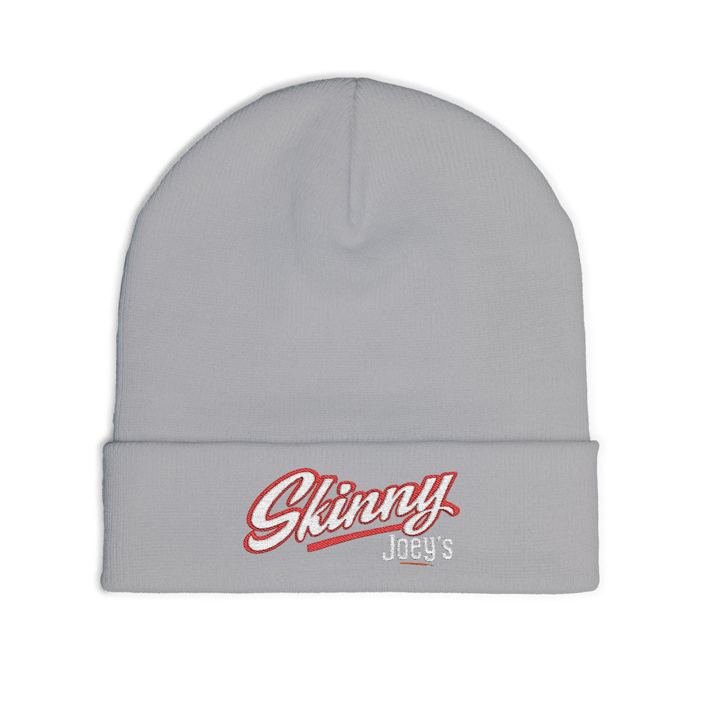 Embroidered 'Skinny' Knit Beanie Winter