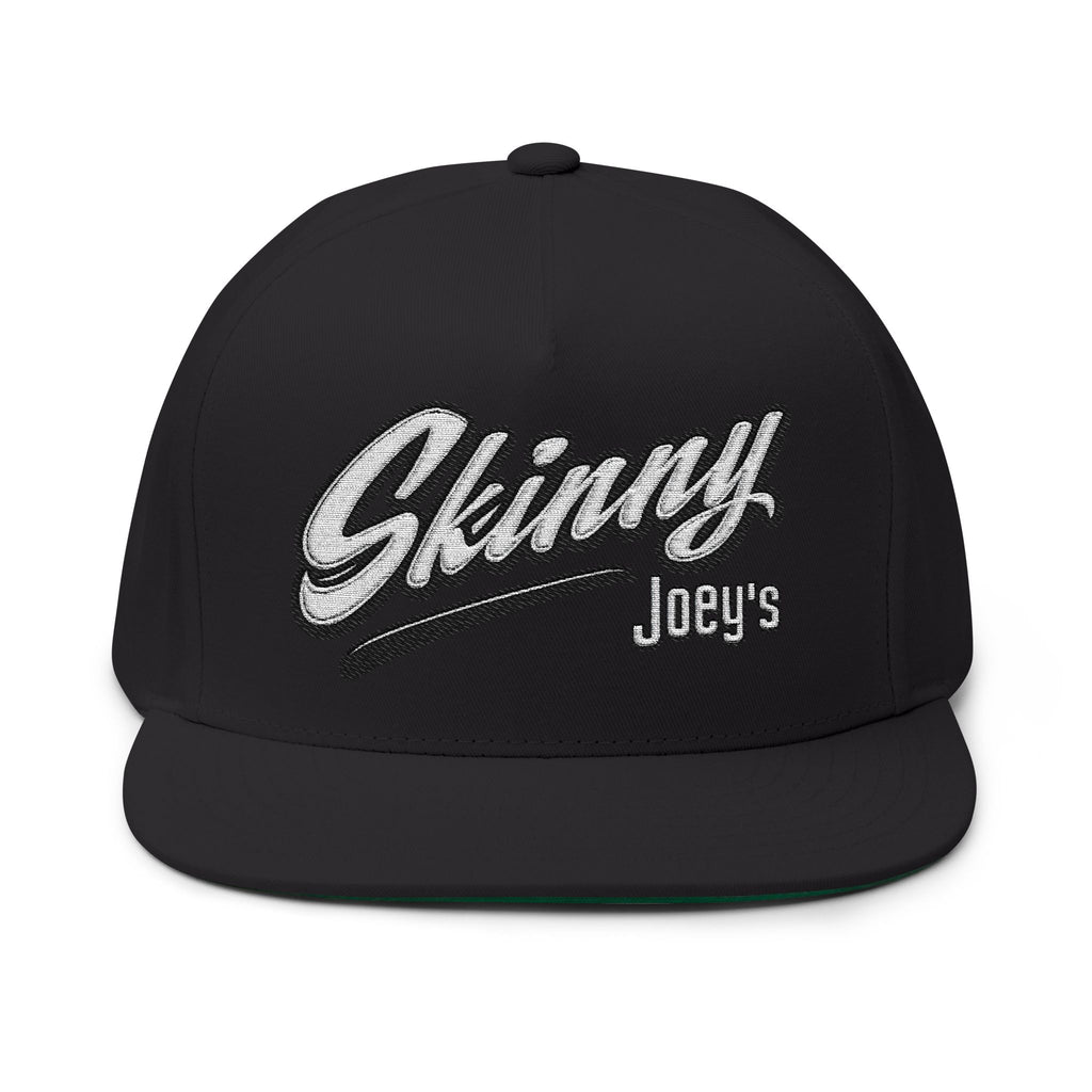 Skinny Joey's Embroidered Flat Bill Cap | Vintage Snapback Hat