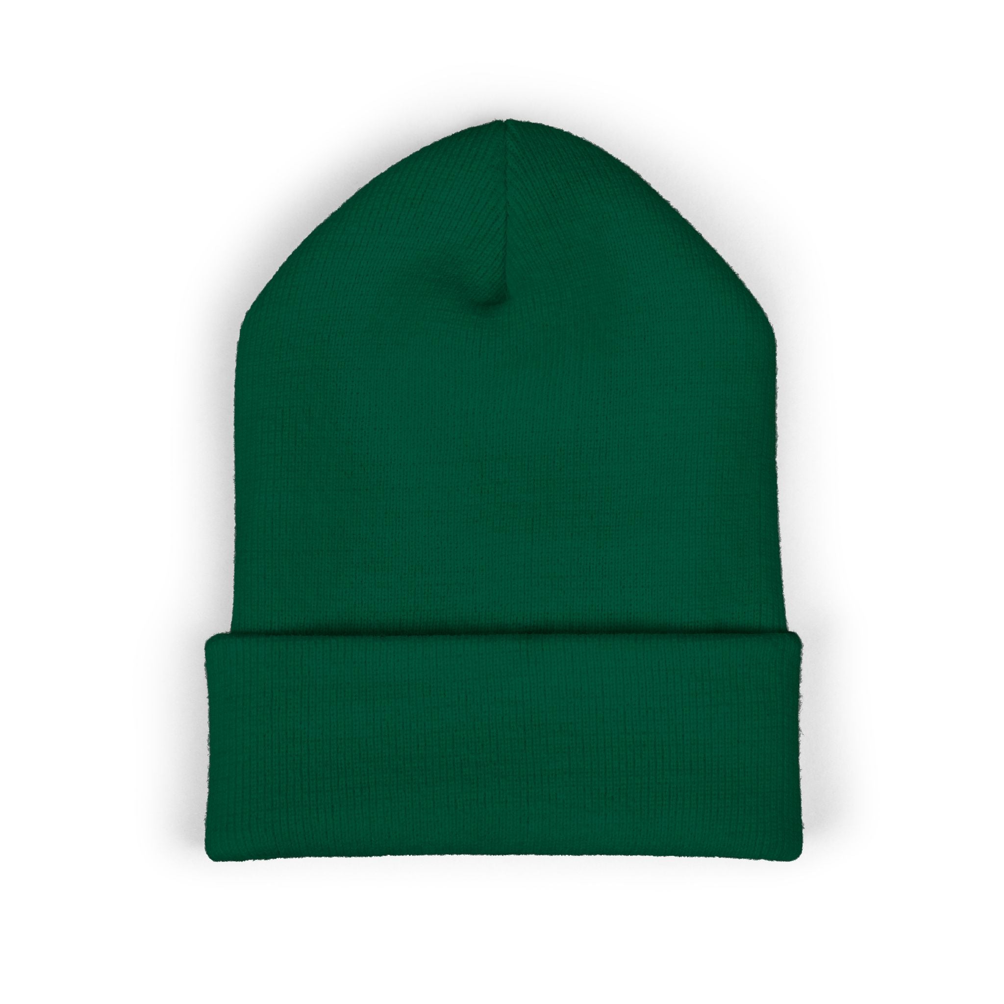 The Skinny Cuffed Beanie (Embroidered) – Winter Knit Hat, Unisex, 12” Cuff