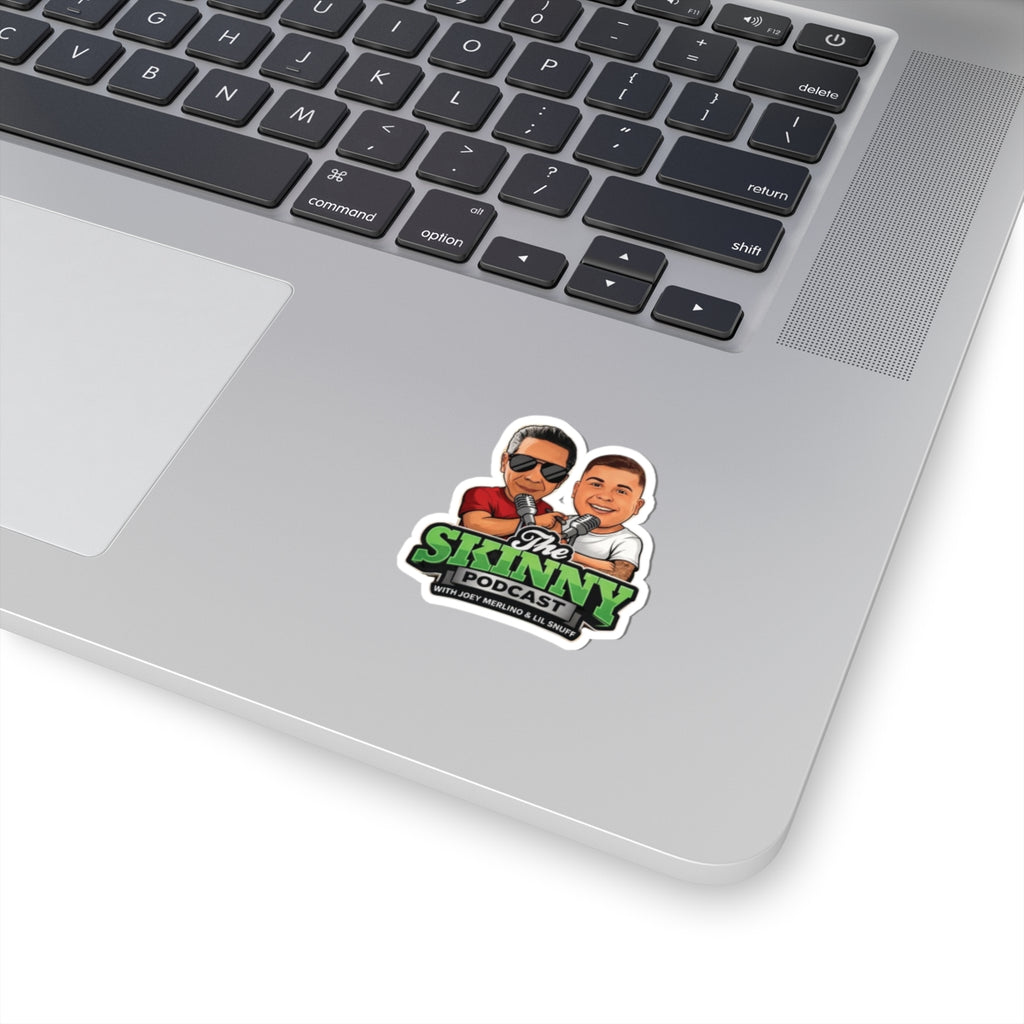 The Skinny Podcast Kiss-Cut Sticker — Joey Merlino & Lil Snuff Logo