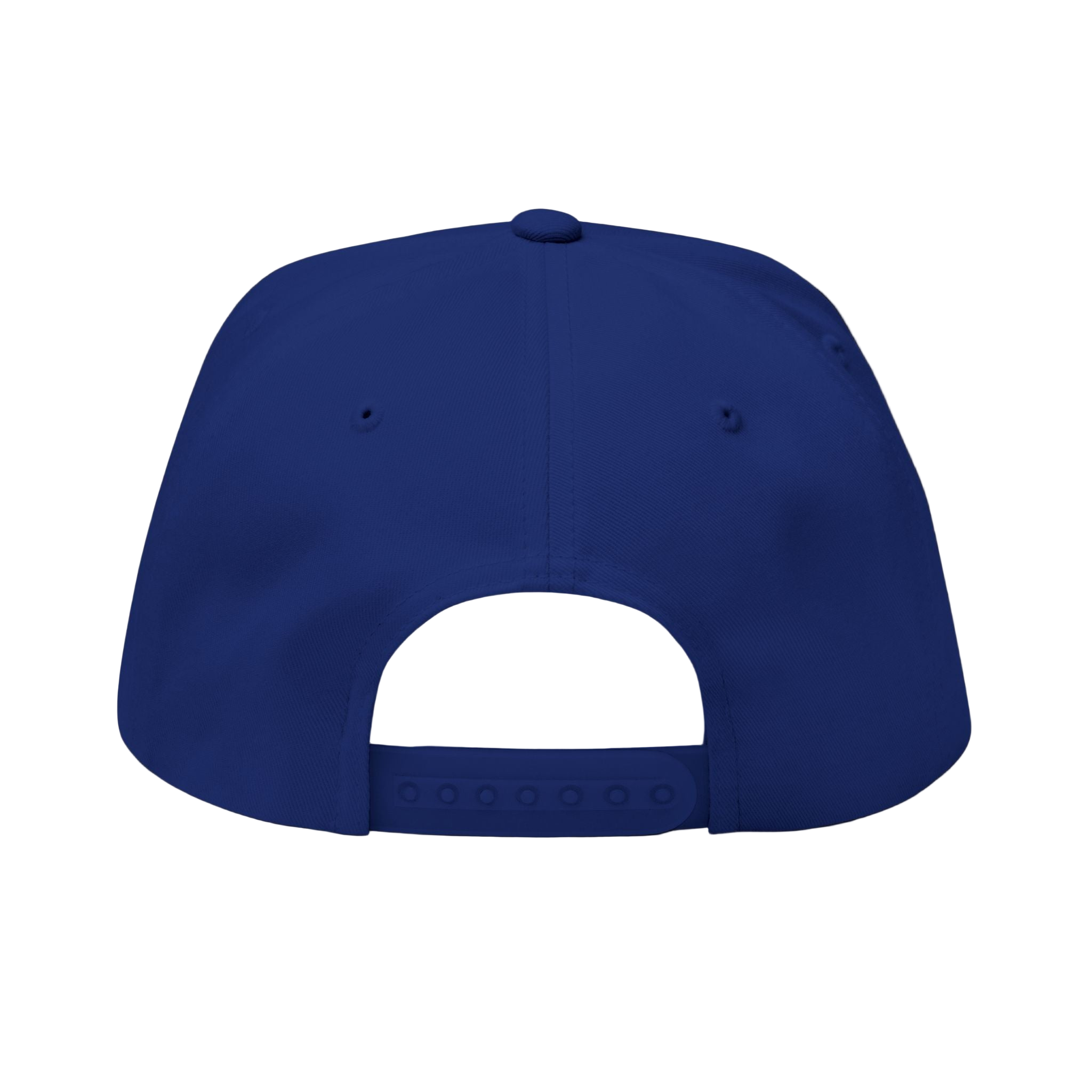 Blue cap on a black background