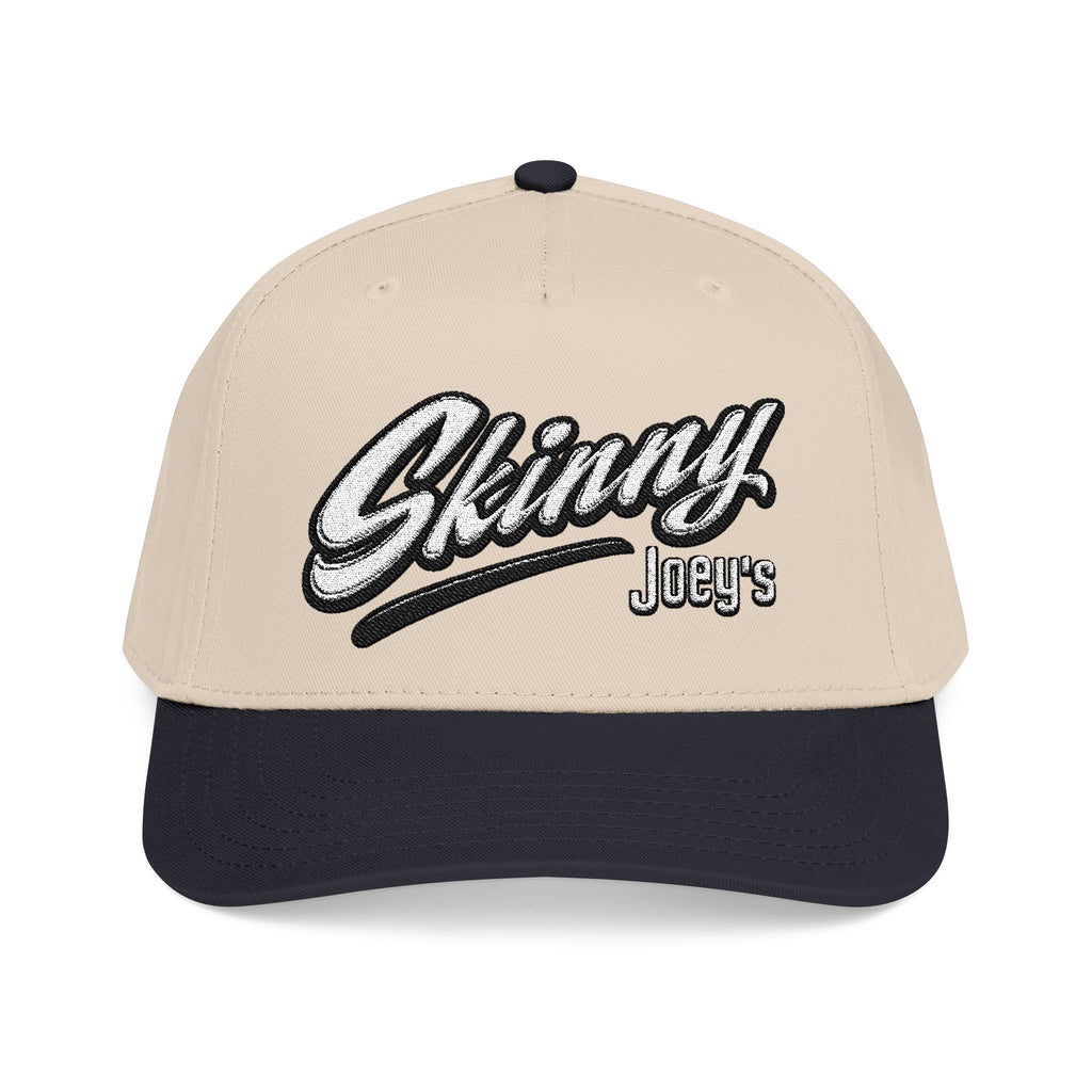 Skinny Jeans Retro Script Baseball Cap | Two-Tone Mid-Profile Hat