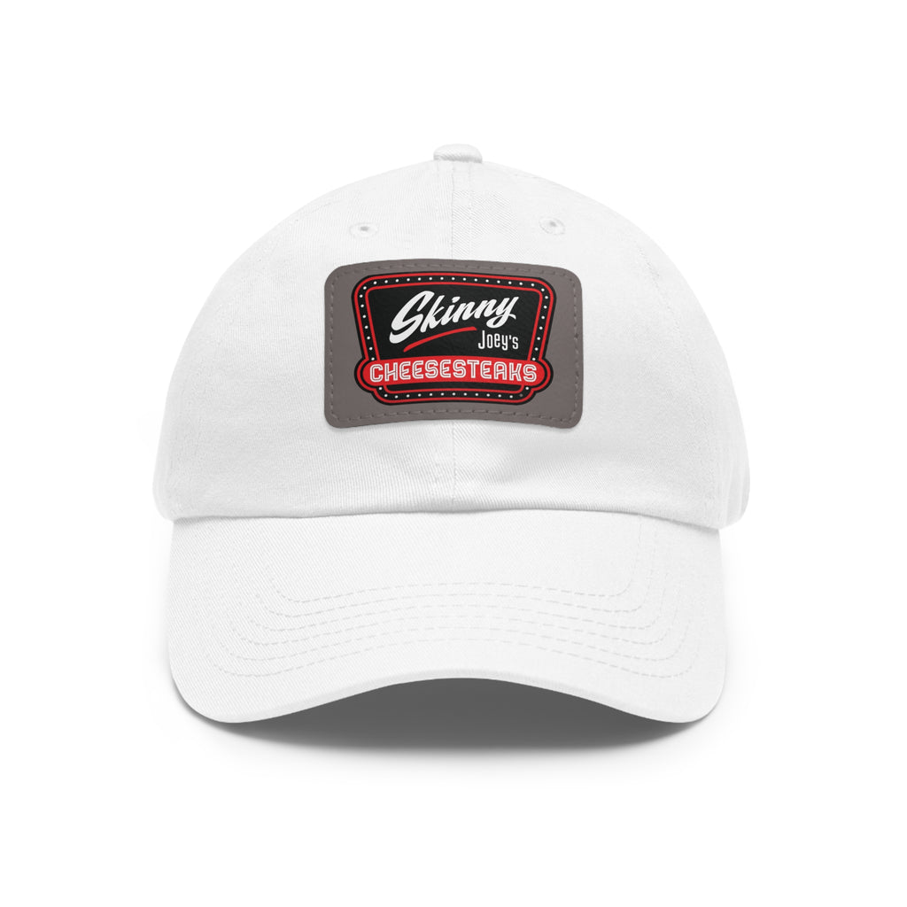 Skinny Joey Leather Patch Dad Hat
