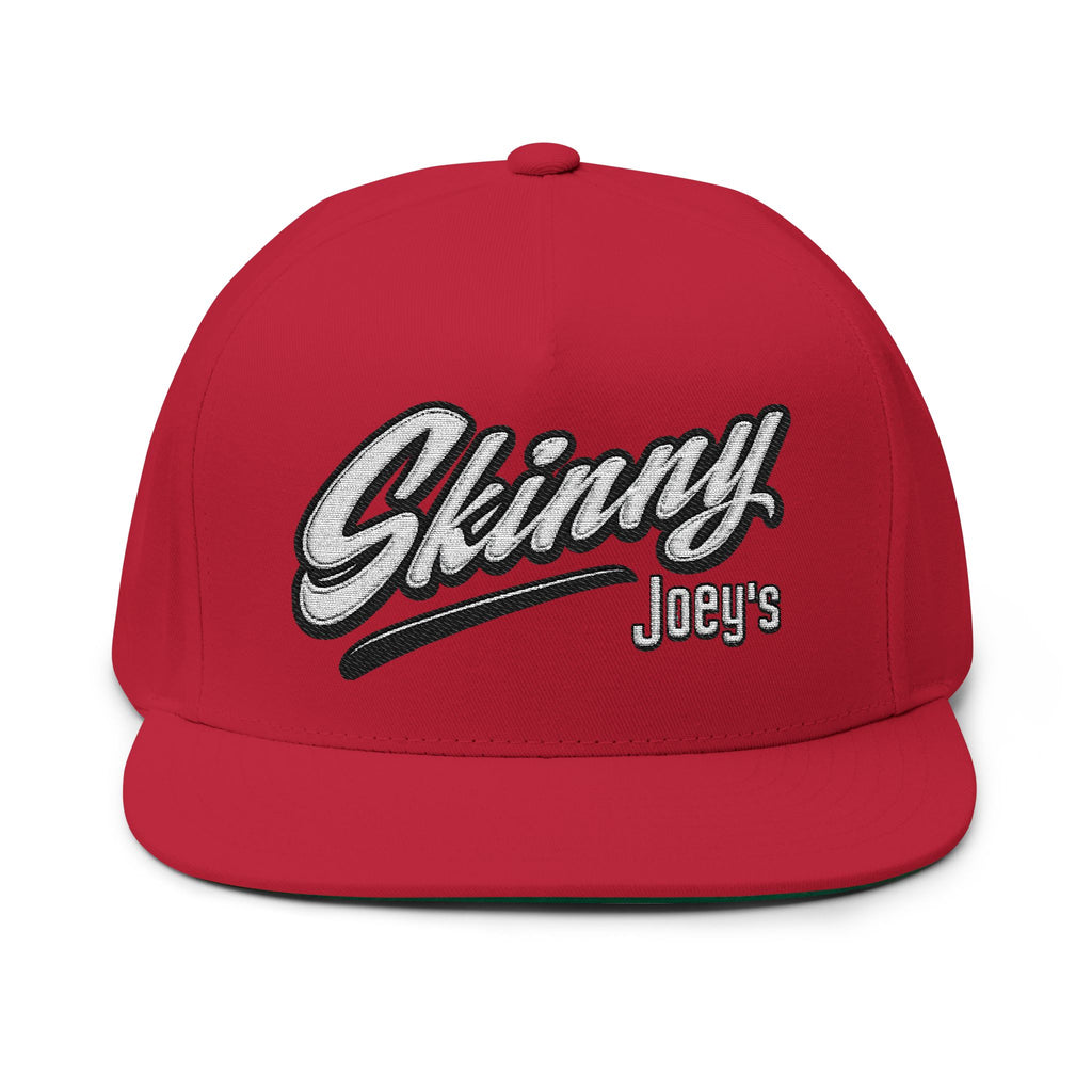Skinny Joey's Embroidered Flat Bill Cap