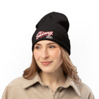 Embroidered 'Skinny' Knit Beanie Winter