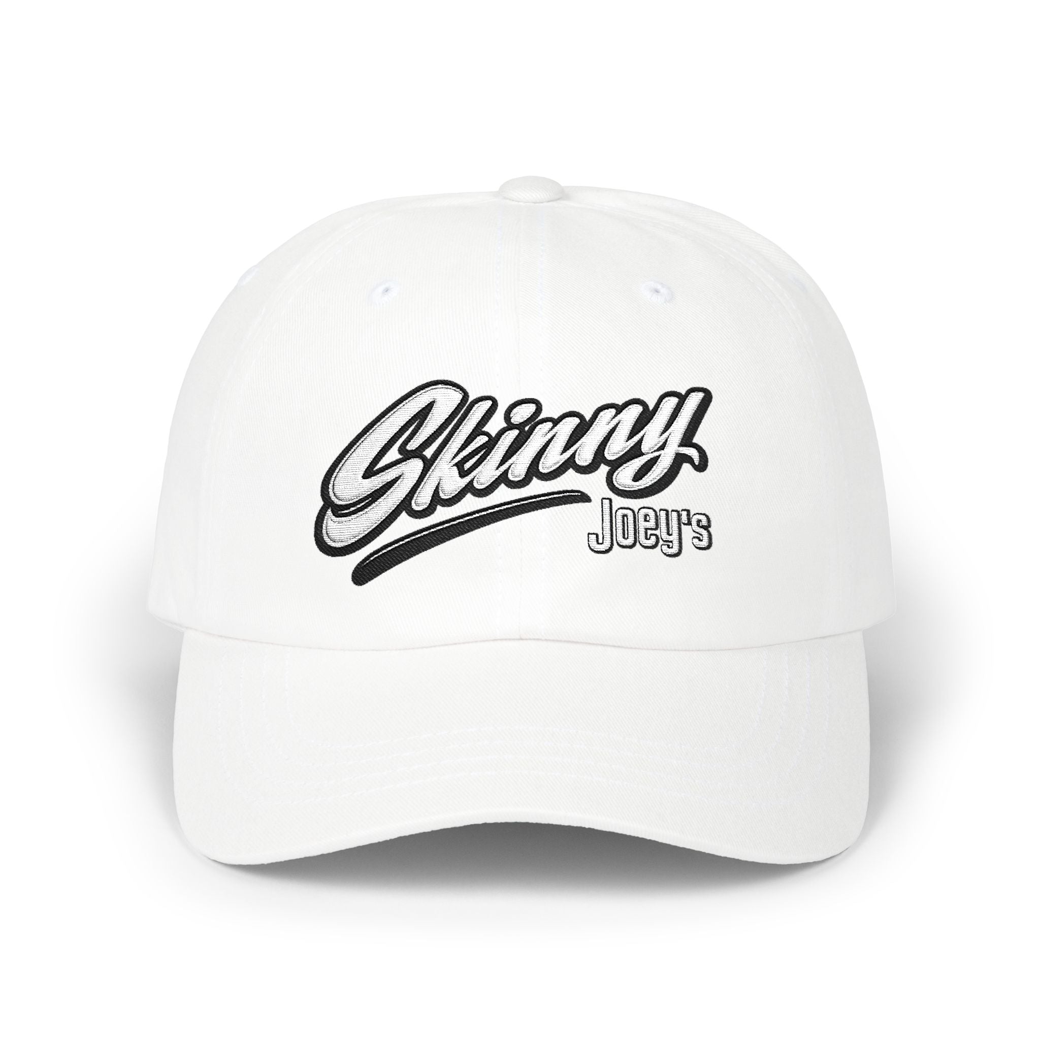 Skinny Joey's Classic Dad Cap | Embroidered Retro Script Baseball Hat