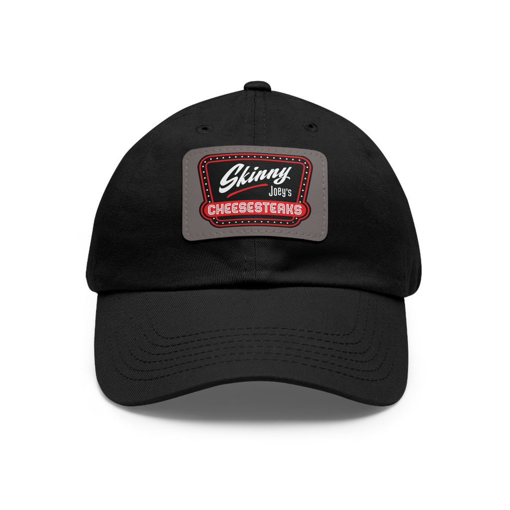 Skinny Joey Leather Patch Dad Hat