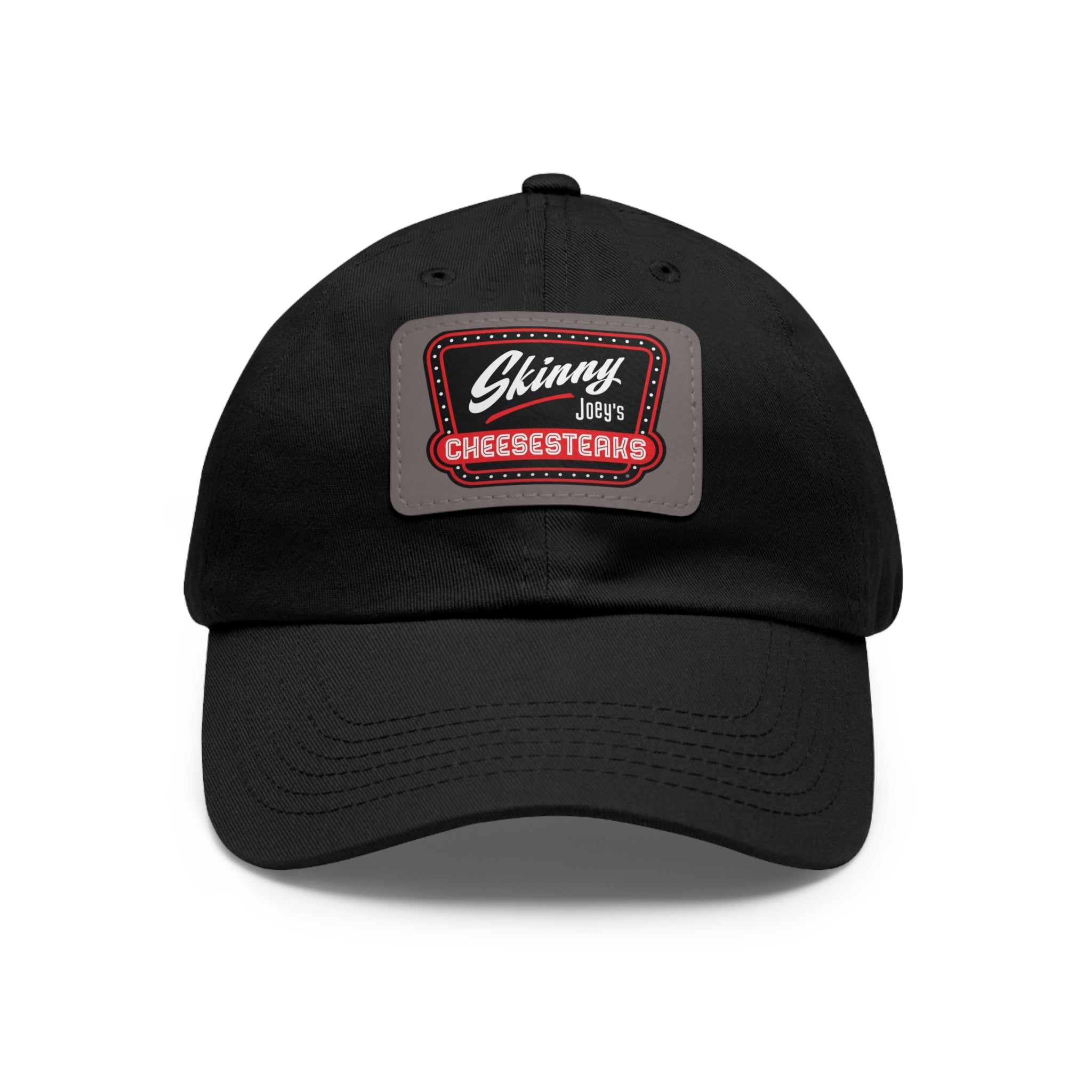 Skinny Joey Leather Patch Dad Hat