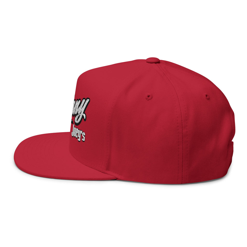 Skinny Joey's Embroidered Flat Bill Cap