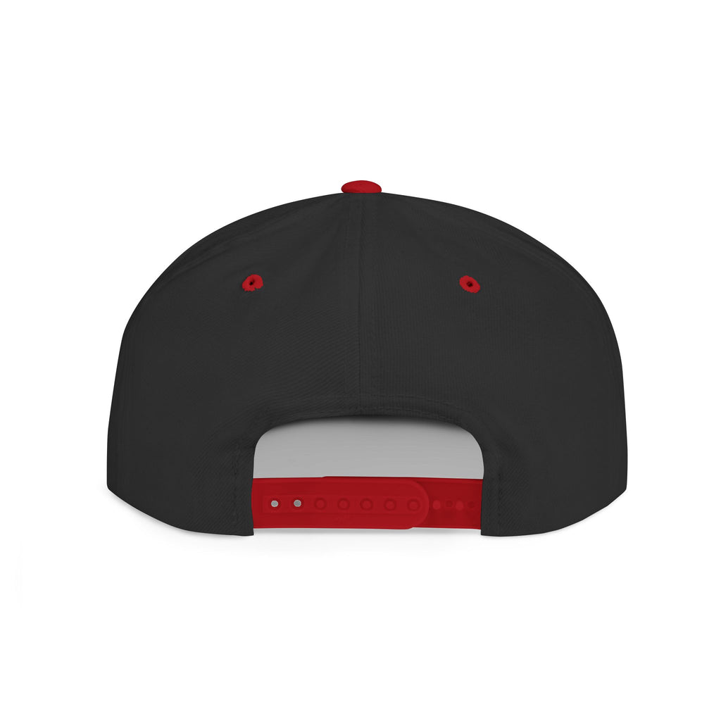 Skinny Joey's Flat Bill Snapback Hat | Retro Script Baseball Cap
