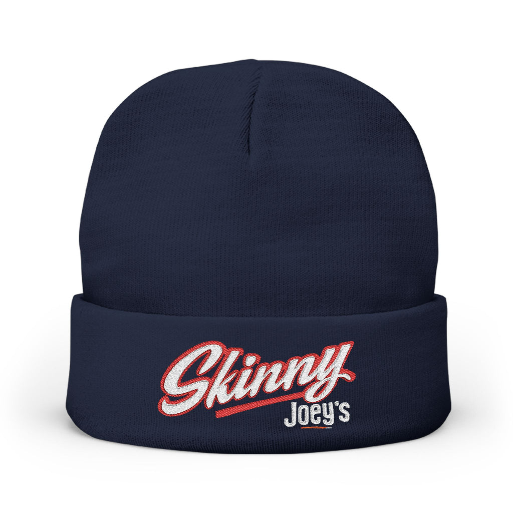 Embroidered 'Skinny' Knit Beanie Winter