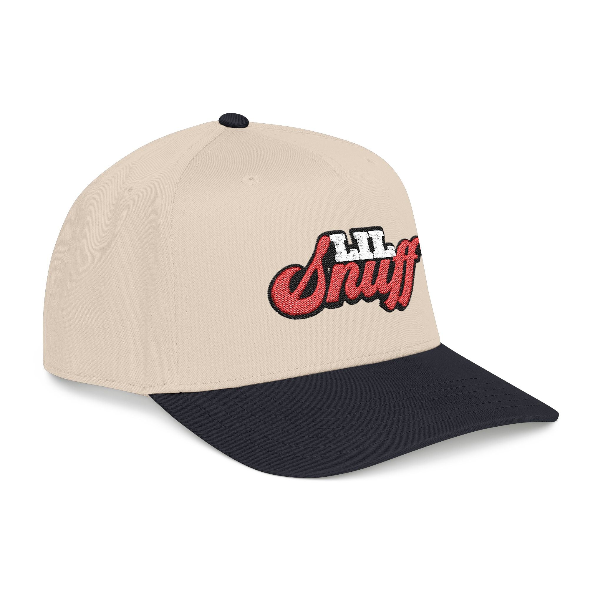 Lil Snuff Embroidered Baseball Cap — Retro Script Dad Hat
