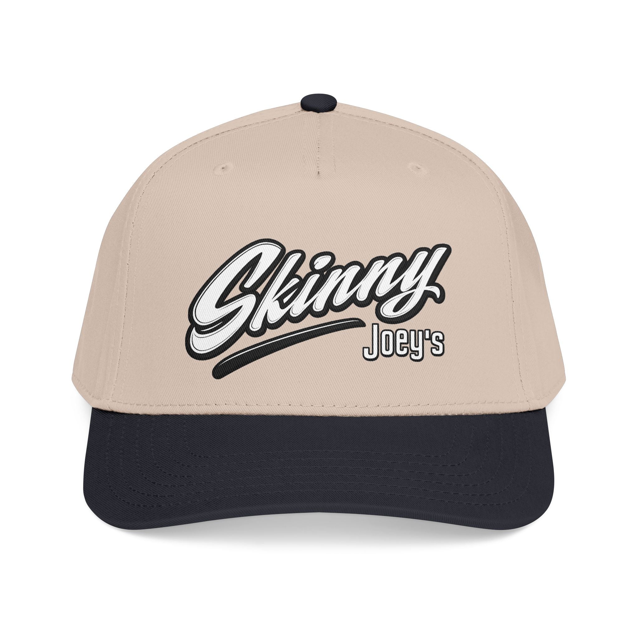 Skinny Joey's Retro Script Baseball Cap | Embroidered Mid-Profile Hat