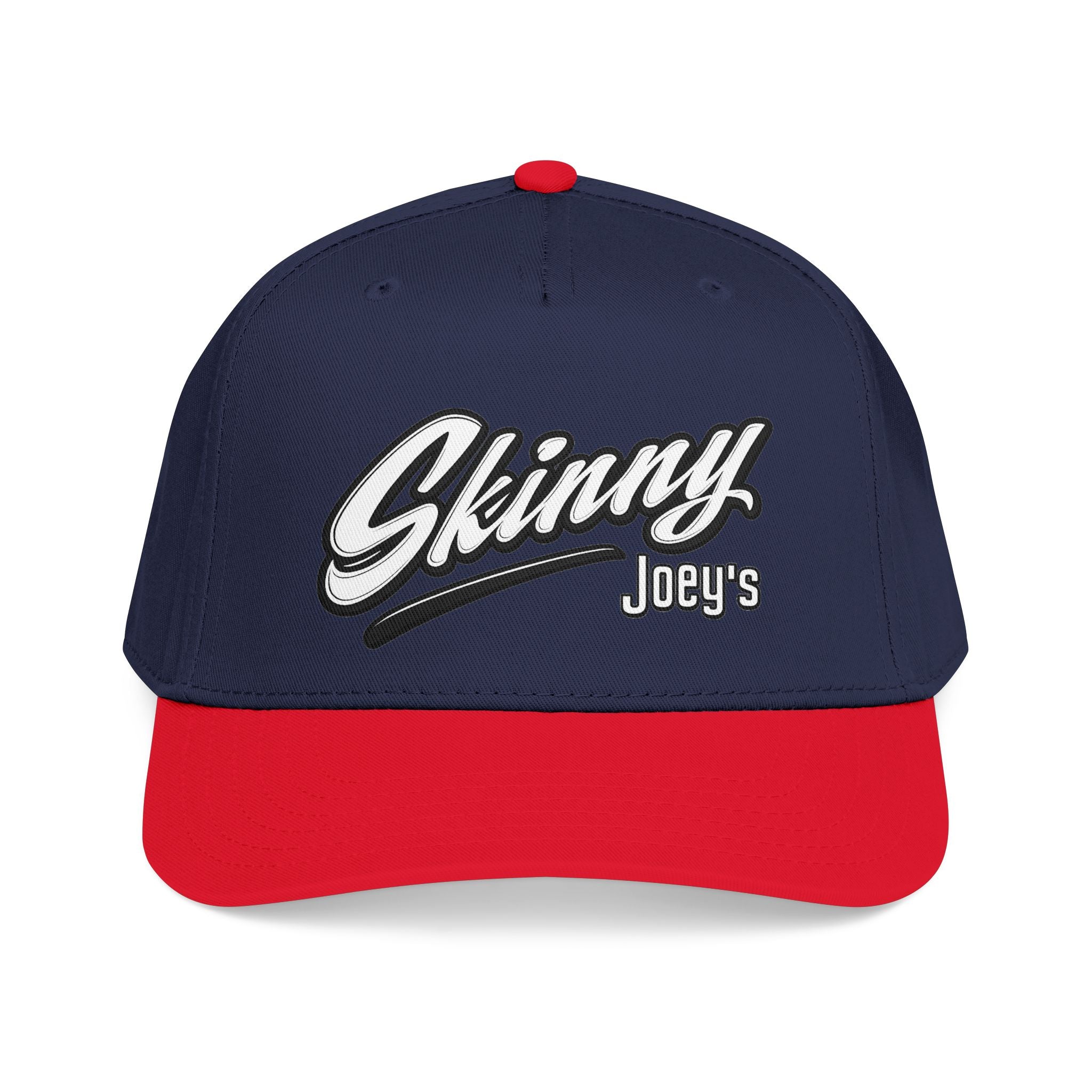 Skinny Joey's Retro Script Baseball Cap | Embroidered Mid-Profile Hat