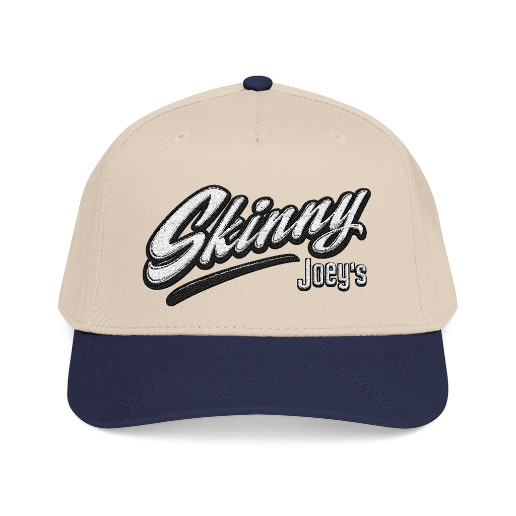 Skinny Jeans Retro Script Baseball Cap | Two-Tone Mid-Profile Hat