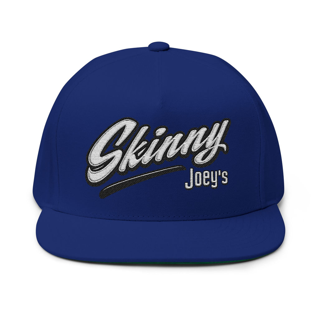 Skinny Joey's Embroidered Flat Bill Cap | Vintage Snapback Hat