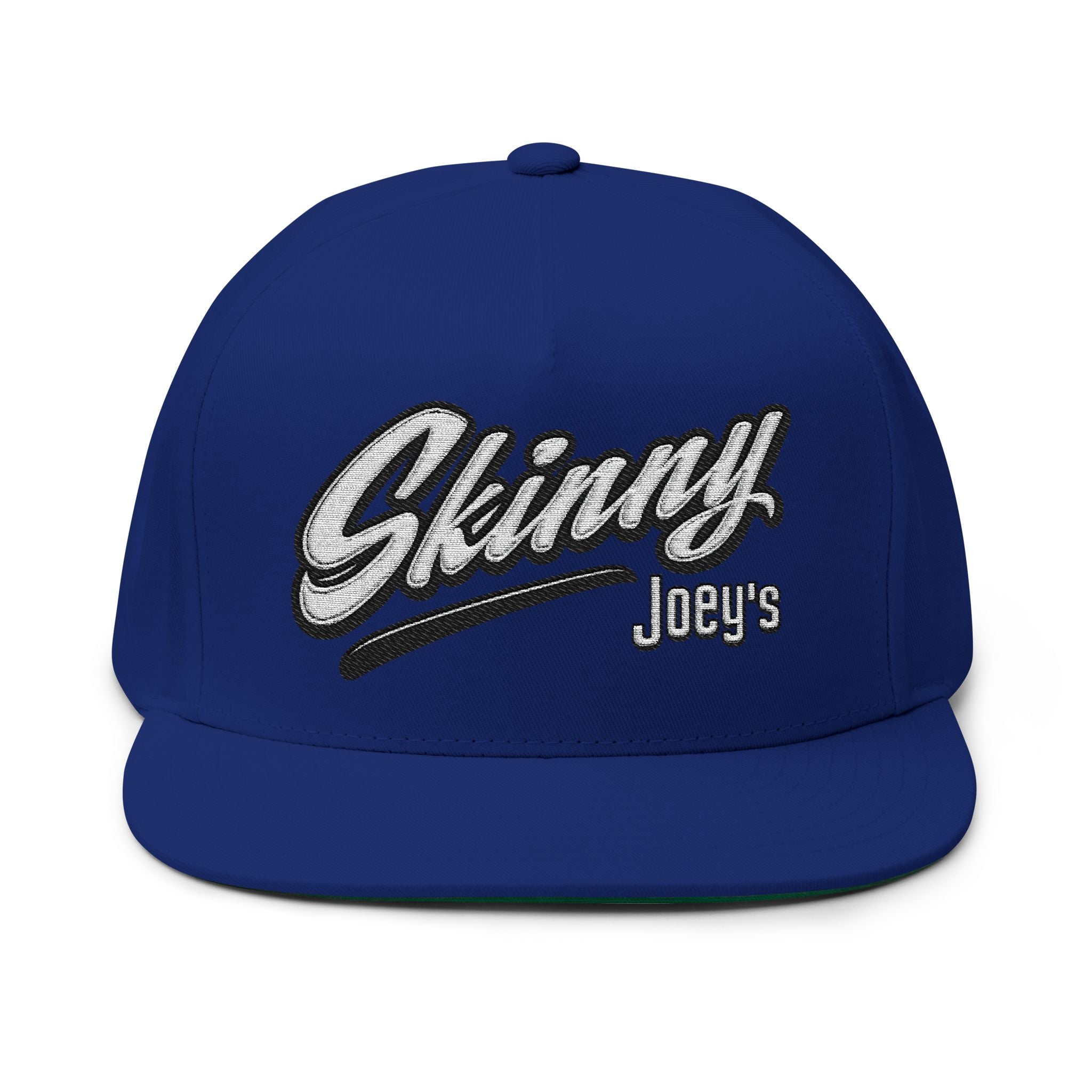Skinny Joey's Embroidered Flat Bill Cap | Vintage Snapback Hat
