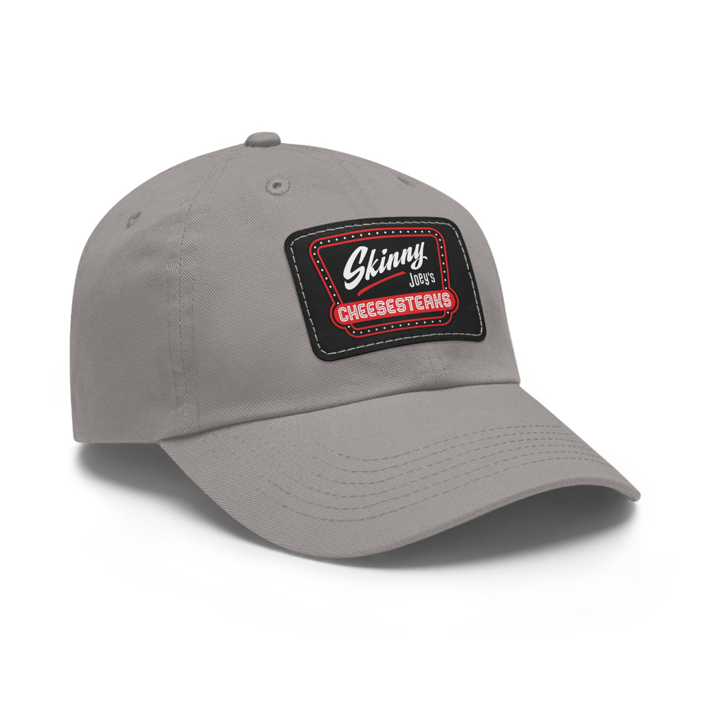 Skinny Joey Leather Patch Dad Hat