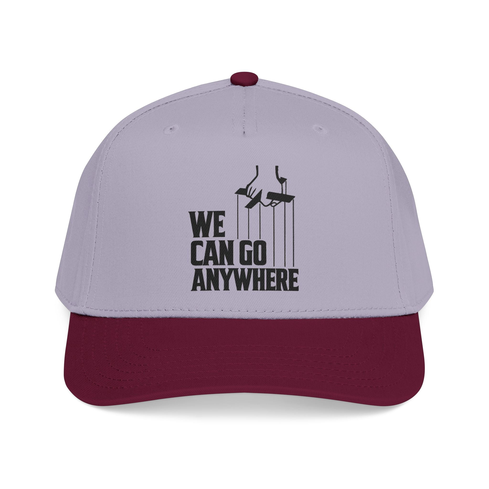 “We Can Go Anywhere” Stork Travel Dad Hat