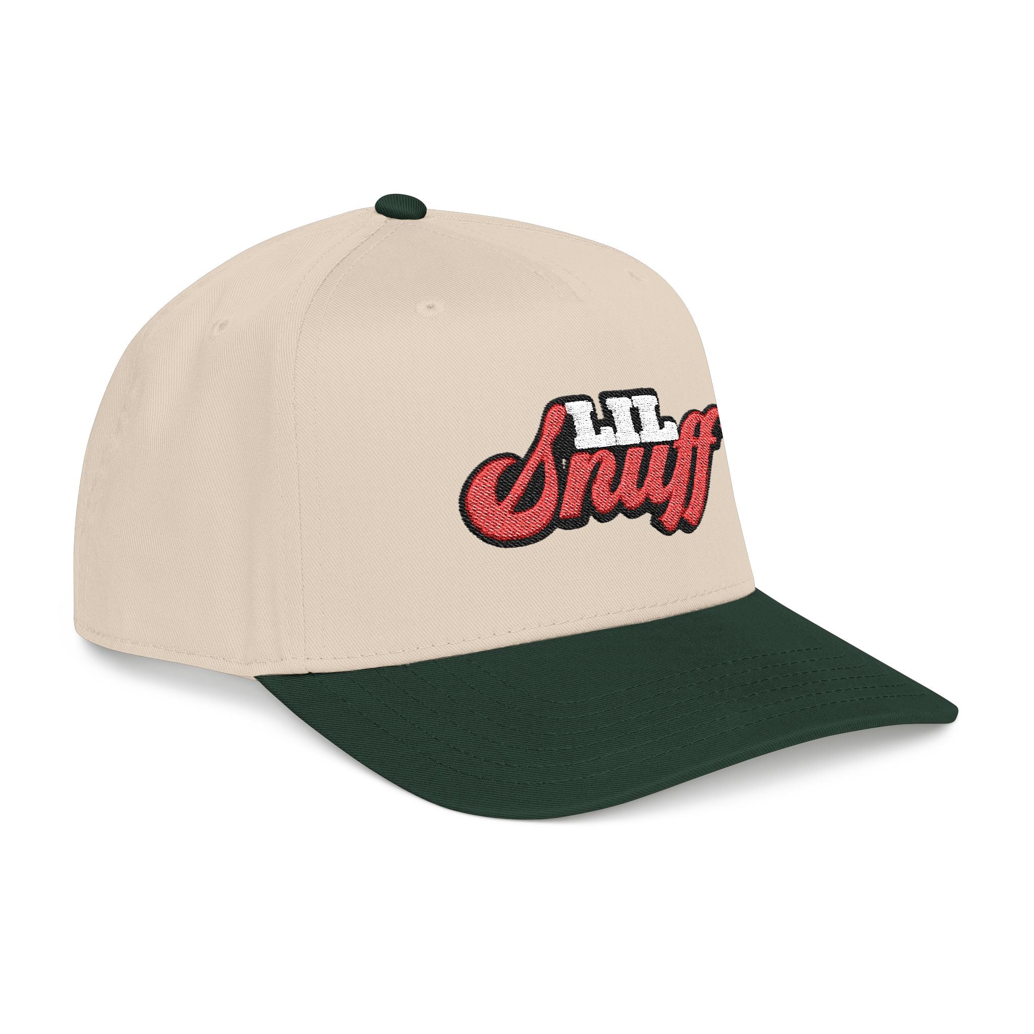 Lil Snuff Embroidered Baseball Cap — Retro Script Dad Hat