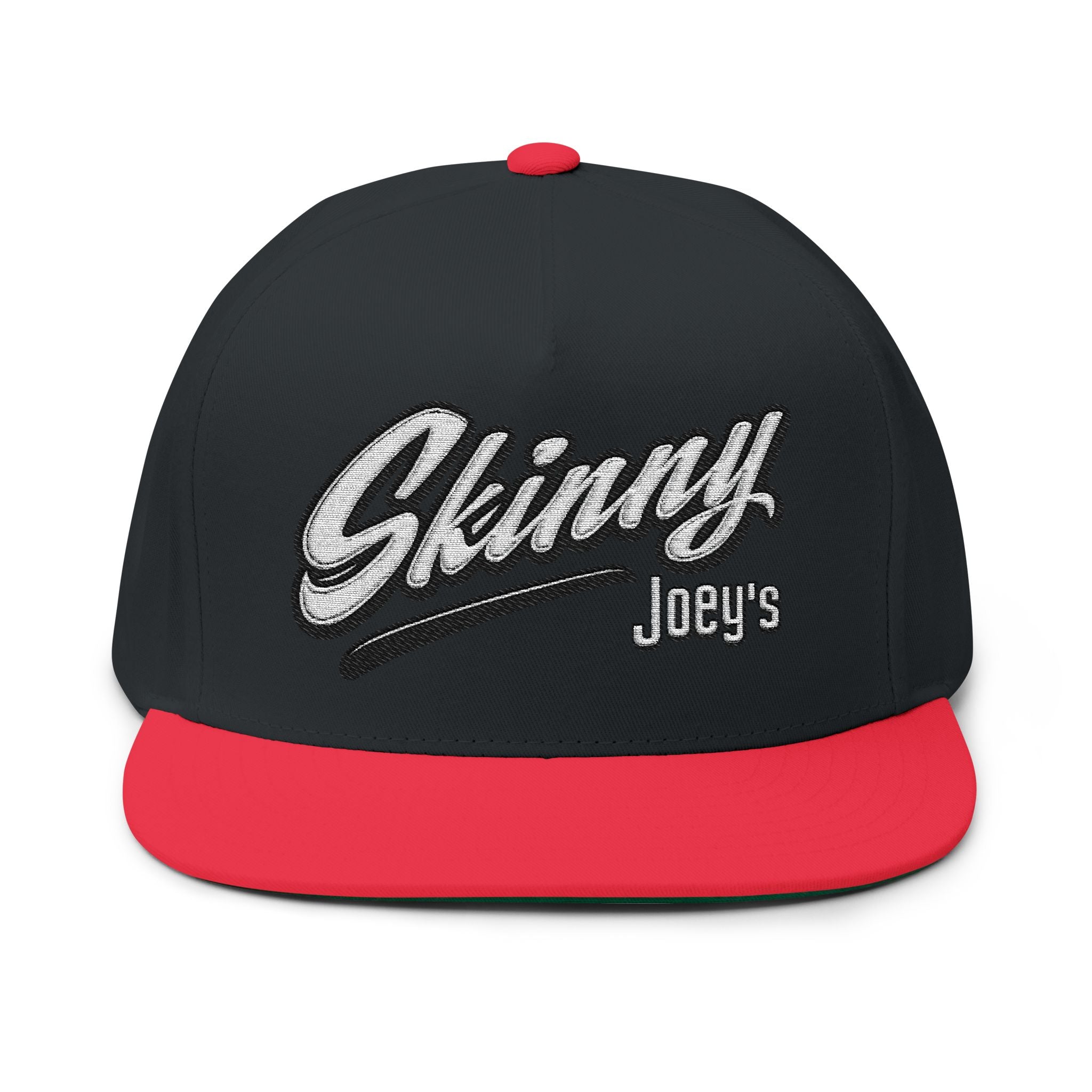 Skinny Joey's Embroidered Flat Bill Cap | Vintage Snapback Hat