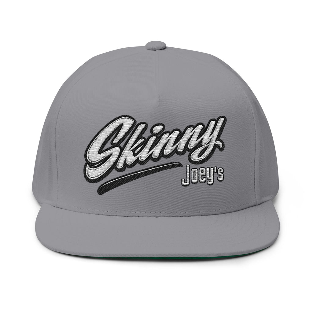 Skinny Joey's Embroidered Flat Bill Cap | Vintage Snapback Hat