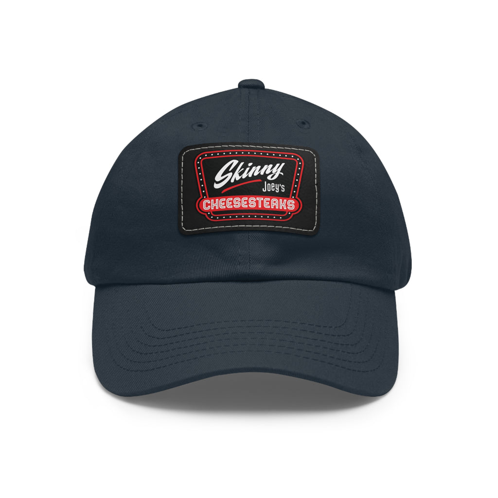 Skinny Joey Leather Patch Dad Hat