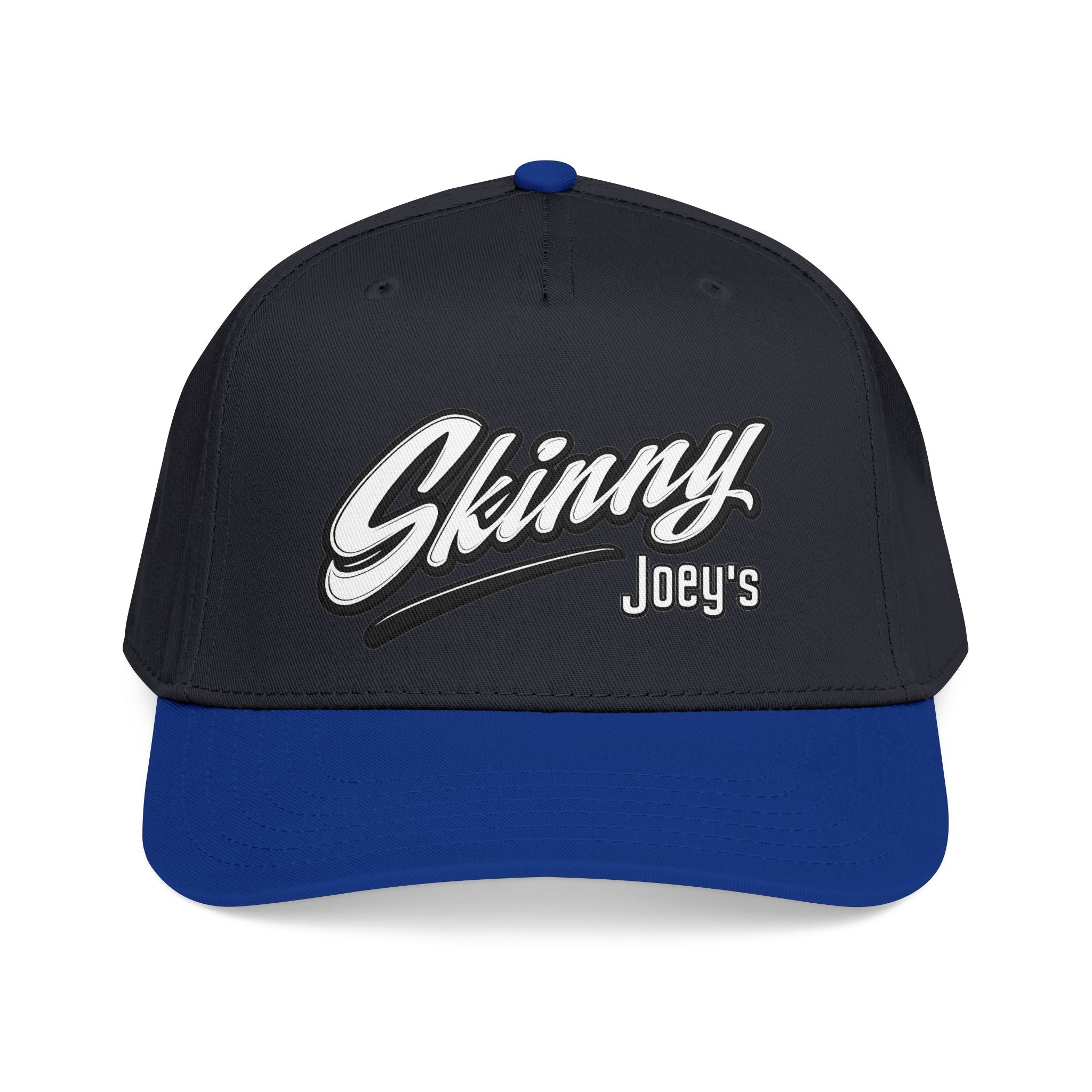 Skinny Joey's Retro Script Baseball Cap | Embroidered Mid-Profile Hat