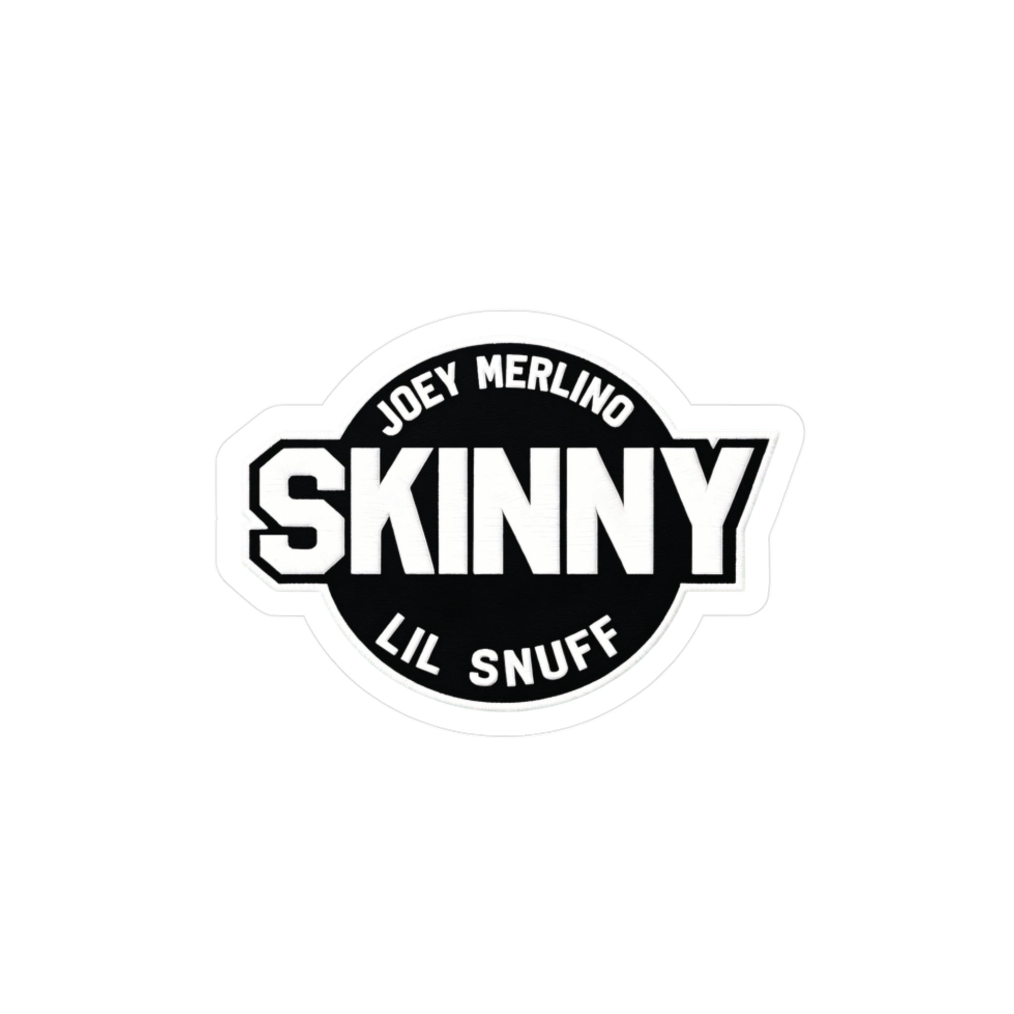 Skinny Kiss-Cut Vinyl Decal — Joey Merlino "Lil Snuff" Logo Sticker