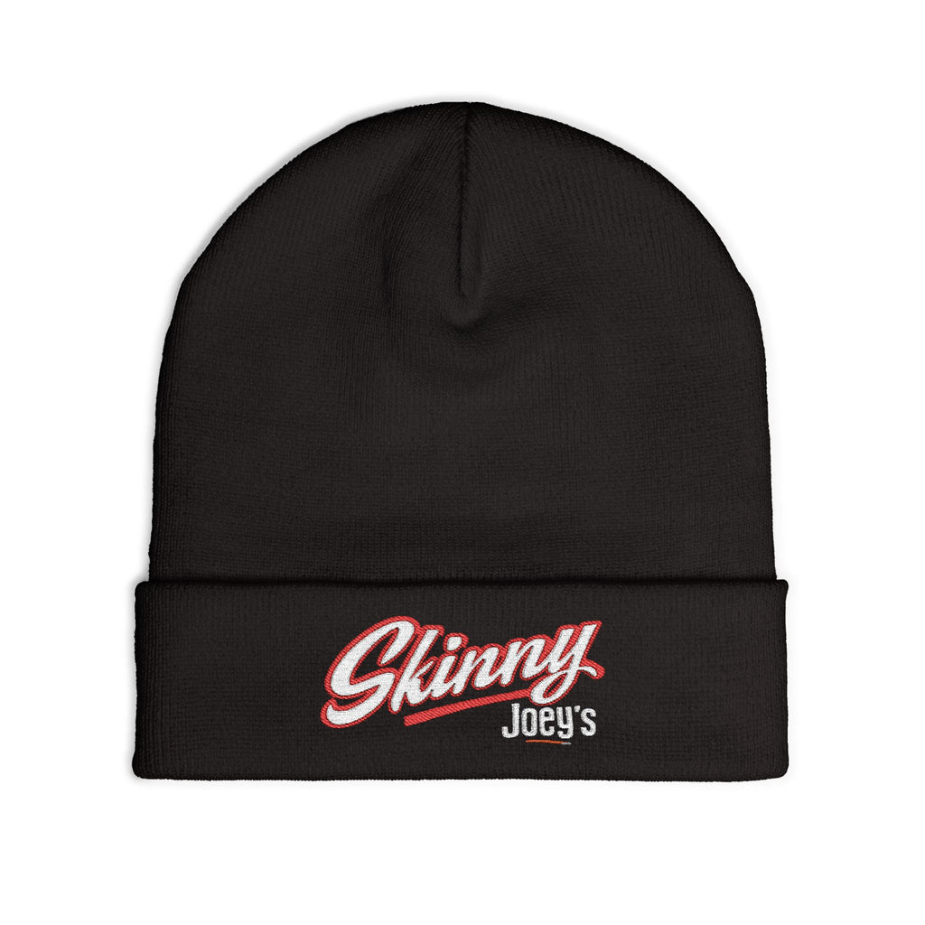 Embroidered 'Skinny' Knit Beanie Winter