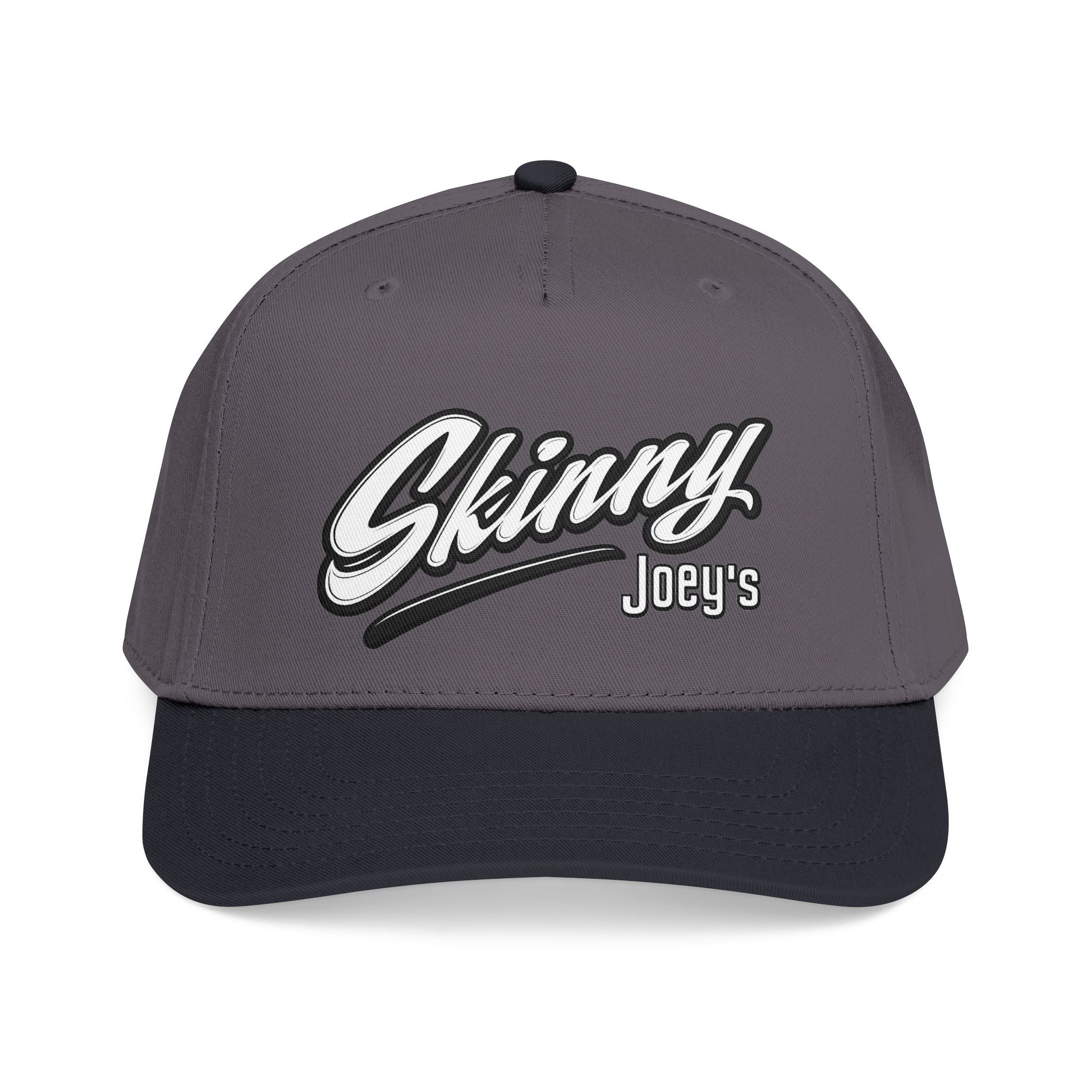 Skinny Joey's Retro Script Baseball Cap | Embroidered Mid-Profile Hat