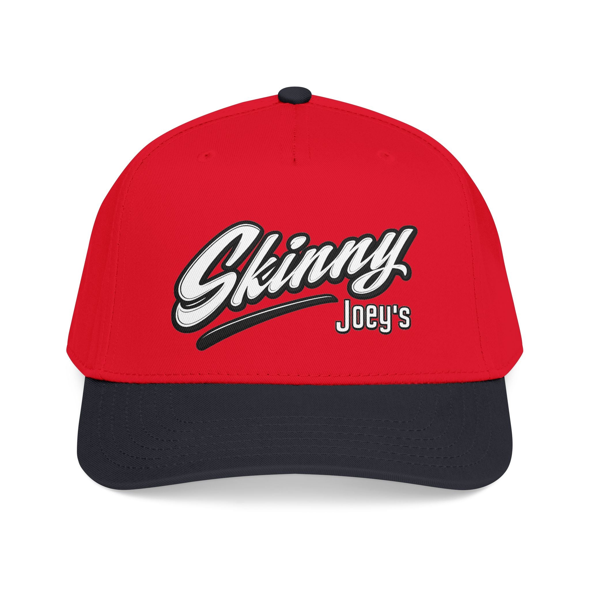Skinny Joey's Retro Script Baseball Cap | Embroidered Mid-Profile Hat