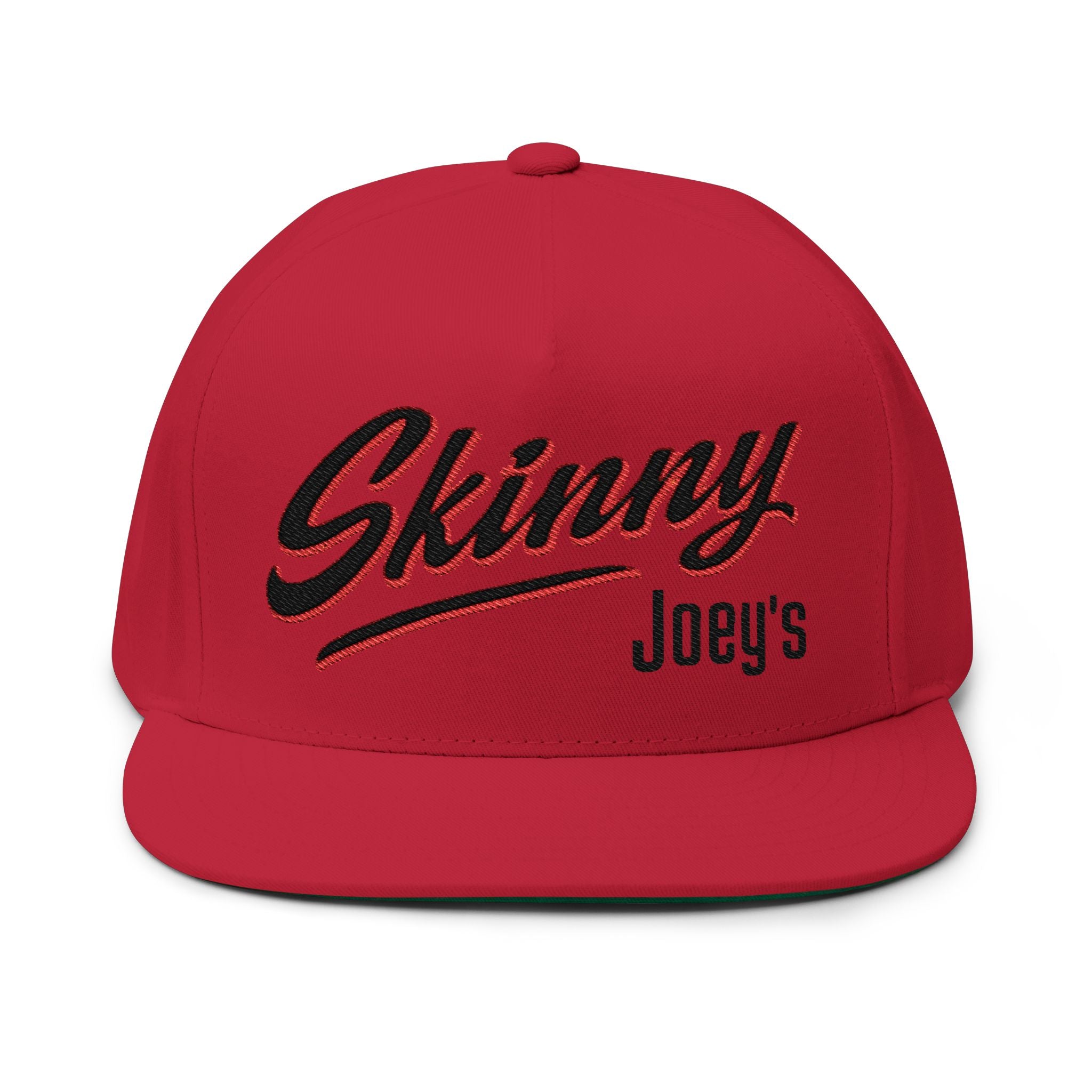 Skinny Joey’s Flat Bill Cap — Classic Edition Embroidery