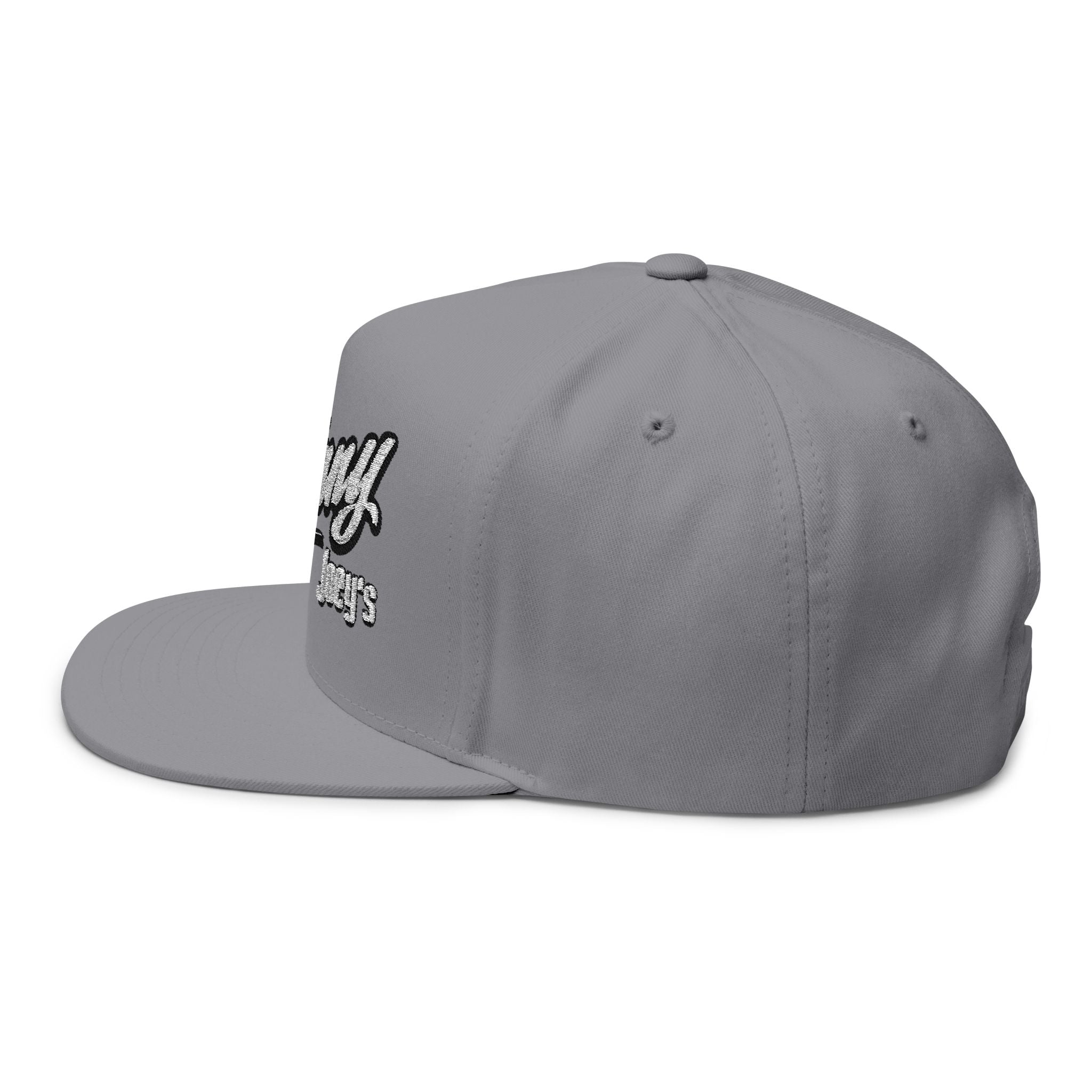 Skinny Joey's Embroidered Flat Bill Cap | Vintage Snapback Hat