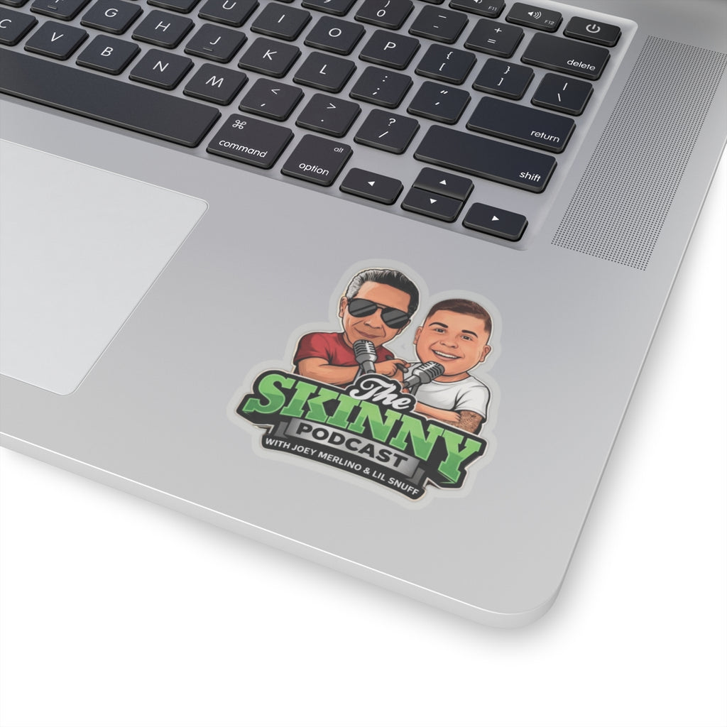 The Skinny Podcast Kiss-Cut Sticker — Joey Merlino & Lil Snuff Logo