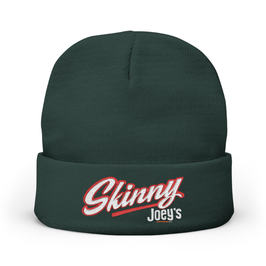 Embroidered 'Skinny' Knit Beanie Winter