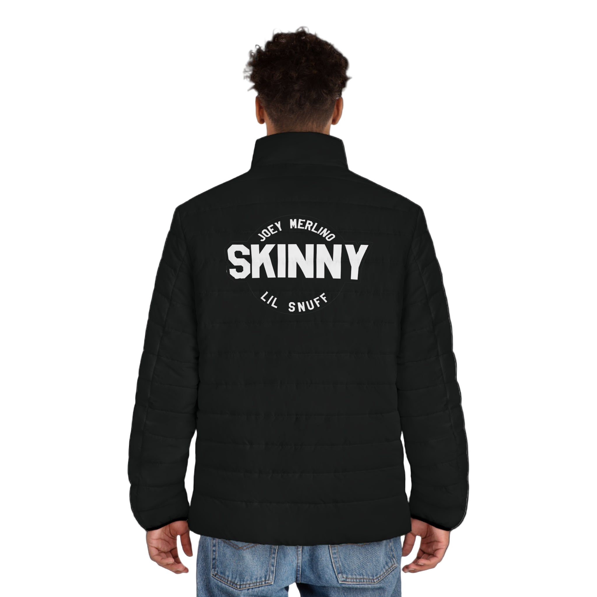 Skinny Joey Puffer Jacket — Men’s Insulated Black Winter Coat