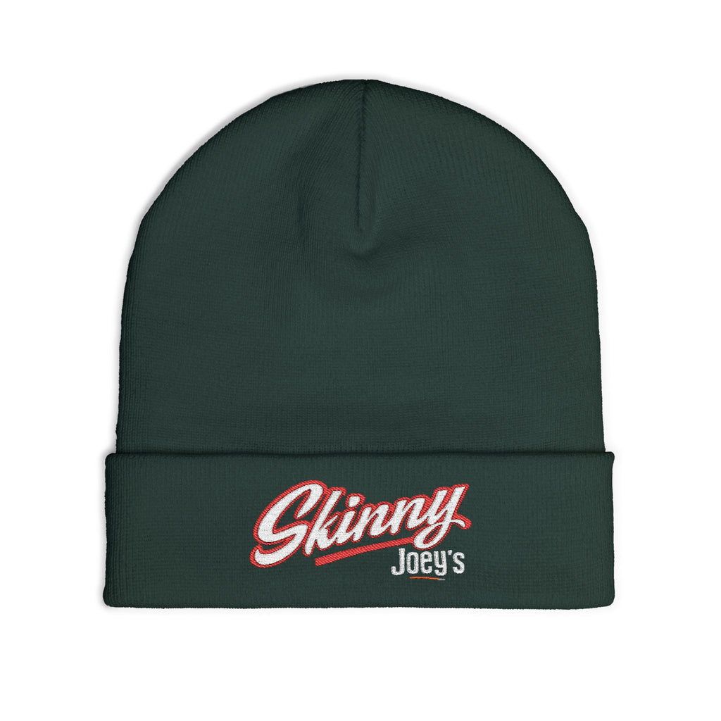 Embroidered 'Skinny' Knit Beanie Winter
