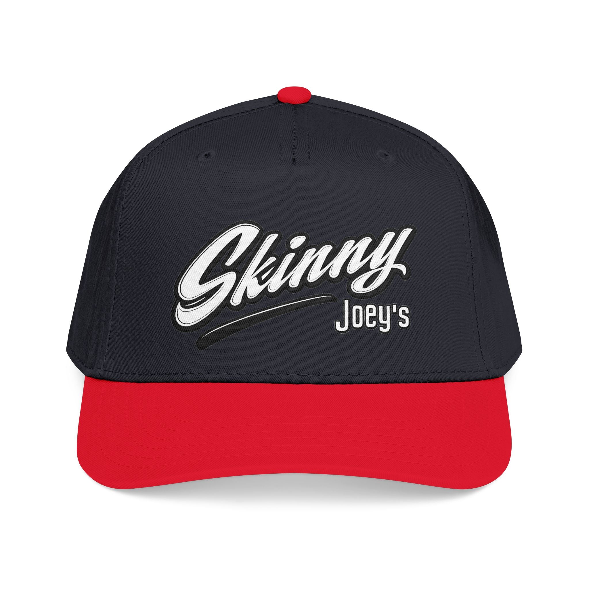Skinny Joey's Retro Script Baseball Cap | Embroidered Mid-Profile Hat