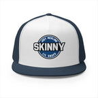 Skinny Trucker Cap - Retro Patch 5-Panel Mesh Hat