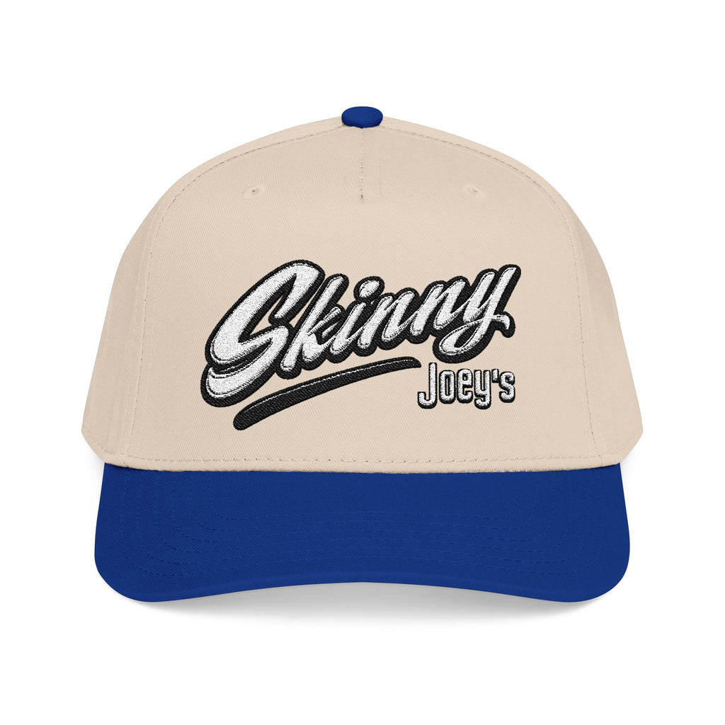 Skinny Jeans Retro Script Baseball Cap | Two-Tone Mid-Profile Hat