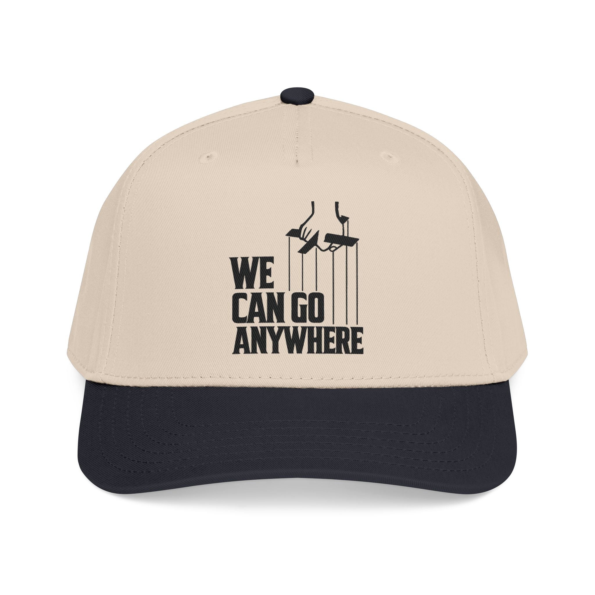 “We Can Go Anywhere” Stork Travel Dad Hat