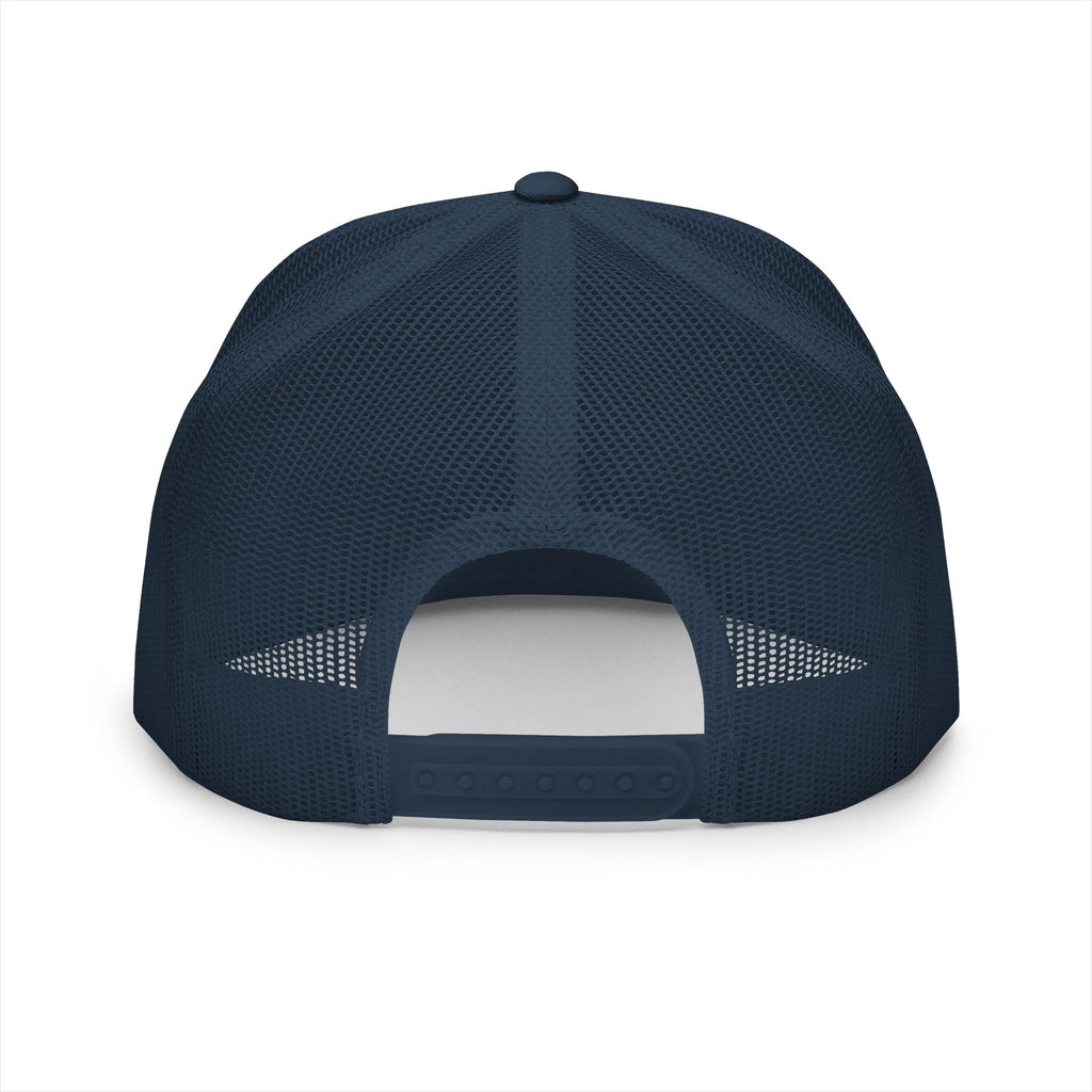 Skinny Trucker Cap - Retro Patch 5-Panel Mesh Hat