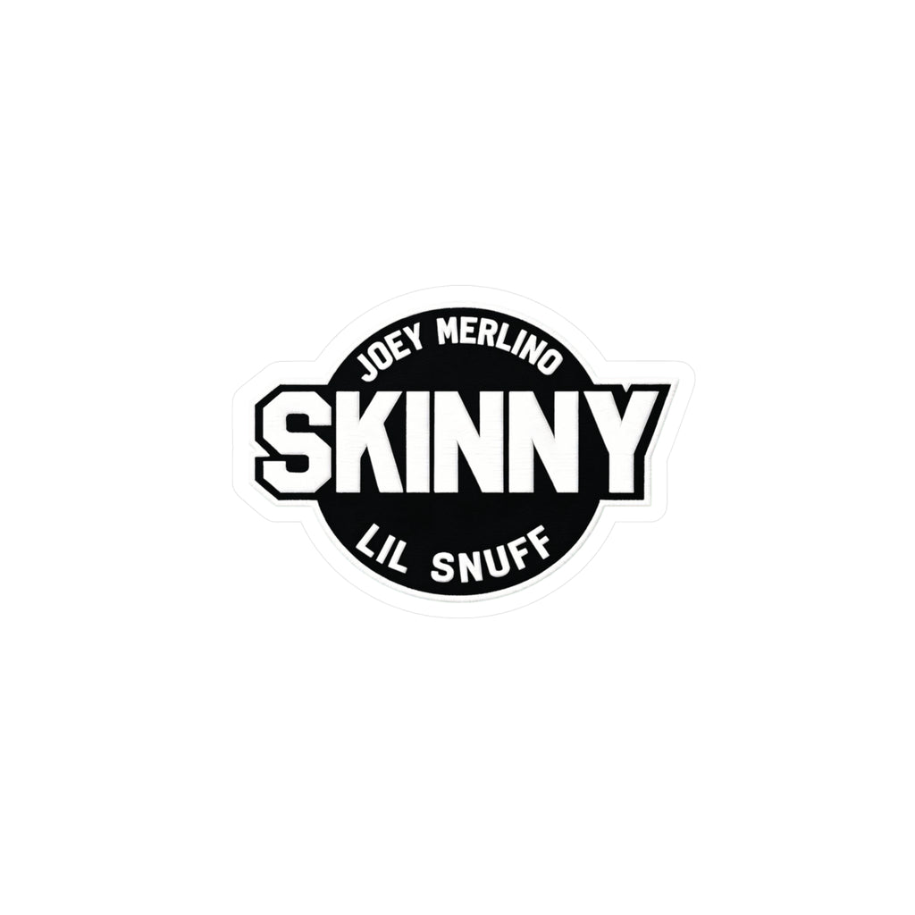Skinny Kiss-Cut Vinyl Decal — Joey Merlino "Lil Snuff" Logo Sticker