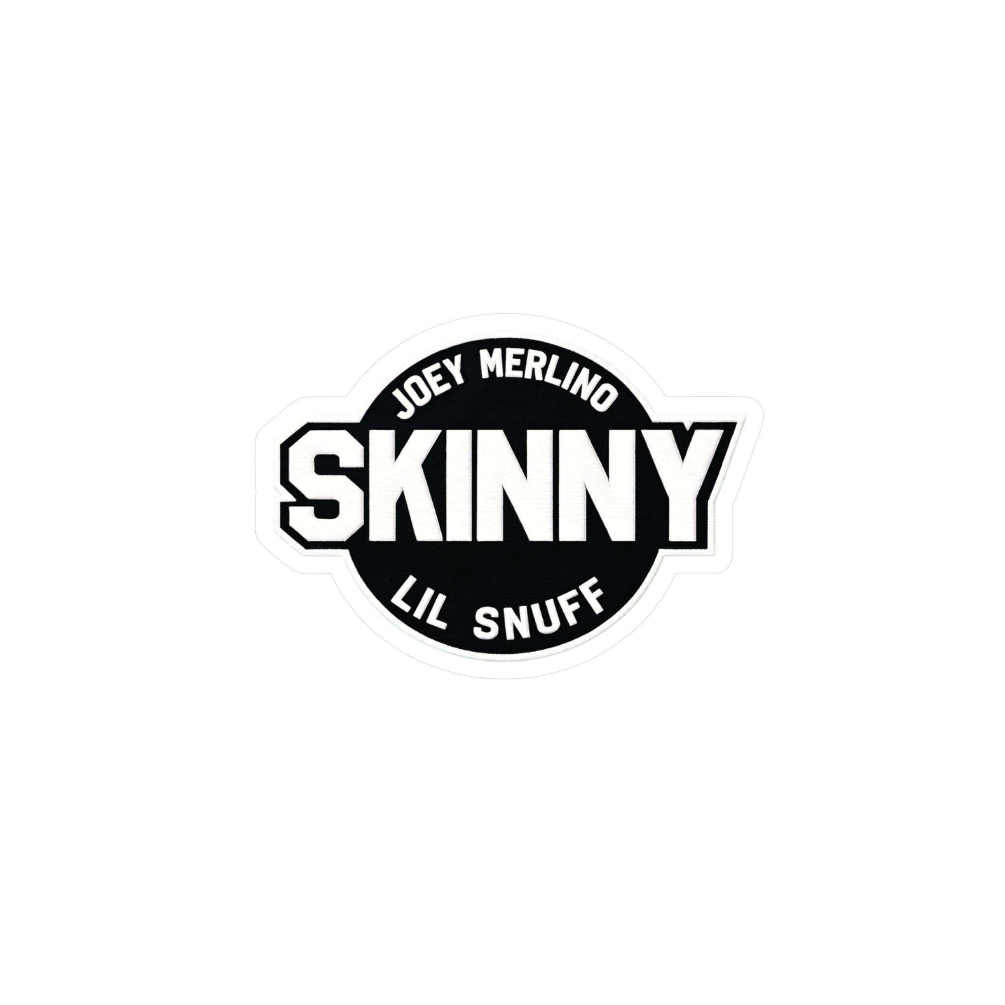 Skinny Kiss-Cut Vinyl Decal — Joey Merlino "Lil Snuff" Logo Sticker